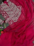 LATEST RANGOLI SILK EMBROIDERY WORK READY TO WEAR SAREE WITH KOTI STYLE FULLY STITCHED BLOUSE PARTYWEAR WHOLESALE PRICE ETHNIC GARMENT (4)
