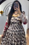 LATEST RAYON COTTON KALAMKARI PRINTED GOWN WITH KOTI AND DUPATTA FESTIVE WEAR WHOLESALE PRICE ETHNIC GARMENT (7)