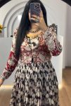 LATEST RAYON COTTON KALAMKARI PRINTED GOWN WITH KOTI AND DUPATTA FESTIVE WEAR WHOLESALE PRICE ETHNIC GARMENT (7)