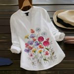 NEW ARRIVAL RAYON COTTON DIGITAL PRINTED ONLY TOP WHITE