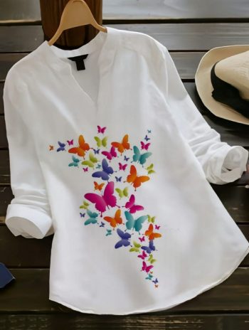 NEW ARRIVAL RAYON COTTON DIGITAL PRINTED ONLY TOP WHITE