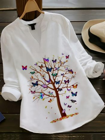 NEW ARRIVAL RAYON COTTON DIGITAL PRINTED ONLY TOP WHITE