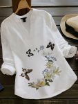 NEW ARRIVAL RAYON COTTON DIGITAL PRINTED ONLY TOP WHITE