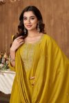 LATEST RAYON SILK EMBROIDERY SEQUENCE WORK TOP BOTTOM WITH DUPATTA FESTIVE WEAR WHOLESALE PRICE ETHNIC GARMENT (8)
