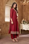 LATEST RAYON SILK EMBROIDERY SEQUENCE WORK TOP BOTTOM WITH DUPATTA FESTIVE WEAR WHOLESALE PRICE ETHNIC GARMENT (3)