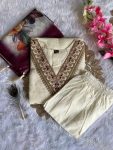 LATEST ROMAN SILK EMBROIDERY SEQUENCE WORK TOP BOTTOM WITH DUPATTA FESTIVE WEAR WHOLESALE PRICE ETHNIC GARMENT (2)