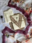 LATEST ROMAN SILK EMBROIDERY SEQUENCE WORK TOP BOTTOM WITH DUPATTA FESTIVE WEAR WHOLESALE PRICE ETHNIC GARMENT (2)