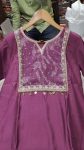 LATEST ROMAN SILK EMBROIDERY WORK TOP BOTTOM WITH DUPATTA FESTIVE WEAR WHOLESALE PRICE ETHNIC GARMENT (4)