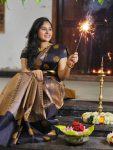 LATEST SOFT BANARASI SILK COPPER ZARI WEAVING WORK SAREE WITH UNSTITCHED BLOUSE FESTIVE WEAR WHOLESALE PRICE ETHNIC GARMENT (4)