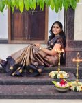 LATEST SOFT BANARASI SILK COPPER ZARI WEAVING WORK SAREE WITH UNSTITCHED BLOUSE FESTIVE WEAR WHOLESALE PRICE ETHNIC GARMENT (4)