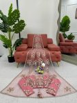 LATEST SOFT NET THREAD WITH SEQUEANCE WORK SAREE WITH UNSTITCHED BLOUSE PARTY WEAR WHOLESALE PRICE ETHNIC GARMENT (16)