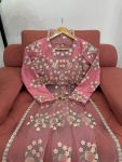 LATEST SOFT NET THREAD WITH SEQUEANCE WORK SAREE WITH UNSTITCHED BLOUSE PARTY WEAR WHOLESALE PRICE ETHNIC GARMENT (16)