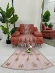LATEST SOFT NET THREAD WITH SEQUEANCE WORK SAREE WITH UNSTITCHED BLOUSE PARTY WEAR WHOLESALE PRICE ETHNIC GARMENT (16)
