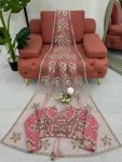 LATEST SOFT NET THREAD WITH SEQUEANCE WORK SAREE WITH UNSTITCHED BLOUSE PARTY WEAR WHOLESALE PRICE ETHNIC GARMENT (16)