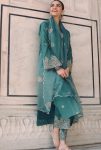 LATEST VISCOSE CHANDERI EMBROIDERY WORK TOP BOTTOM WITH DUPATTA FESTIVE WEAR WHOLESALE PRICE ETHNIIC GARMENT (4)