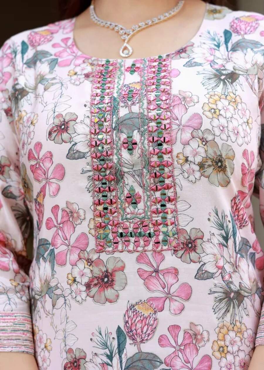 LATEST VISCOSE RAYON DIGITAL PRINTED TOP BOTTOM WITH DUPATTA CASUAL WEAR WHOLESALE PRICE ETHNIC GARMENT (9)