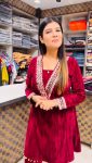 LATEST VISCOSE VELVET EMBROIDERY AND READY MADE KODI LACE WORK TOP AND BOTTOM SET FESTIVE WEAR WHOLESALE PRICE ETHNIC GARMENT (4)