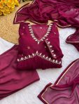 LATST GEORGETTE HAND MOTI WORK GOWN BOTTOM WITH DUPATTA FESTIVE WEAR WHOLESALE PRICE ETHNIC GARMENT (3)