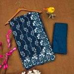MODERN SHIMMER JARI WITH MULTY THREAD SEQUENCE EMBROIDERY WORK SAREE WITH UNSTITCHED BLOUSE FESTIVE WEAR WHOLESALE PRICE ETHNIC GARMENT (25)