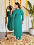 MOST PICKED CHANDERI SILK SEQUENCE CODING EMBROIDERY WORK TOP BOTTOM WITH DUPATTA PARTY WEAR WHOLESALE PRICE ETHNIC GARMENT (6)