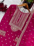 MOST PICKED CHINON EMBROIDERY SEQUENCE WORK TOP SHARARA WITH DUPATTA PARTY WEAR WHOLESALE PRICE ETHNIC GARMENT (4)