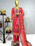 MOST PICKED GEORGETTE DIGITAL PRINTED STONE MIRROR WORK TOP BOTTOM WITH DUPATTA PARTY WEAR WHOLESALE PRICE ETHNIC GARMENT (6)