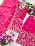 MOST PICKED GEORGETTE EMBROIDERY SEQUENCE WORK TOP PALAZZO WITH DUPATTA PARTY WEAR WHOLESALE PRICE ETHNIC GARMENT (5)