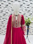 MOST PICKED GEORGETTE EMBROIDERY SERQUENCE WORK KID’S GOWN BOTTOM WITH DUPATTA (4)