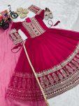 MOST PICKED GEORGETTE EMBROIDERY SERQUENCE WORK KID’S GOWN BOTTOM WITH DUPATTA (4)