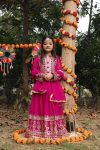 MOST PICKED GEORGETTE EMBROIDERY SERQUENCE WORK KID’S GOWN BOTTOM WITH DUPATTA (4)