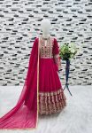 MOST PICKED GEORGETTE EMBROIDERY SERQUENCE WORK KID’S GOWN BOTTOM WITH DUPATTA (4)