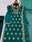 MOST PICKED GEORGETTE THREAD SEQUENCE DIAMOND WORK TOP BOTTOM WITH DUPATTA PARTY WEAR WHOLESALE PRICE ETHNIC GARMENT (4)