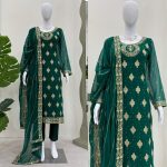 MOST PICKED GEORGETTE THREAD SEQUENCE DIAMOND WORK TOP BOTTOM WITH DUPATTA PARTY WEAR WHOLESALE PRICE ETHNIC GARMENT (4)