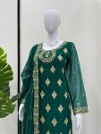 MOST PICKED GEORGETTE THREAD SEQUENCE DIAMOND WORK TOP BOTTOM WITH DUPATTA PARTY WEAR WHOLESALE PRICE ETHNIC GARMENT (4)