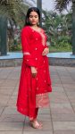 MOST PICKED ROMAL SILK EMBROIDERY SEQUENCE WORK TOP BOTTOM WITH DUPATTA PARTY WEAR WHOLESALE PRICE ETHNIC GARMENT (4)