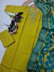 MOST PICKED VISCOSE CHANDERI SEQUENCE CODING EMBROIDERY WORK TOP OTTOM WITH DUPATTA FESTIVE WEAR WHOLESALE PRICE ETHNIC GARMENT (22)