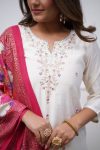 MOST PICKED VISCOSE CHANDERI SEQUENCE CODING EMBROIDERY WORK TOP OTTOM WITH DUPATTA FESTIVE WEAR WHOLESALE PRICE ETHNIC GARMENT (26)