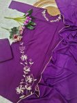 MOST PICKED VISCOSE RAYON EMBROIDERY SEQUENCE WORK TOP BOTTOM WITH DUPATTA PARTY WEAR WHOLESALE PRICE ETHNIC GARMENT (5)