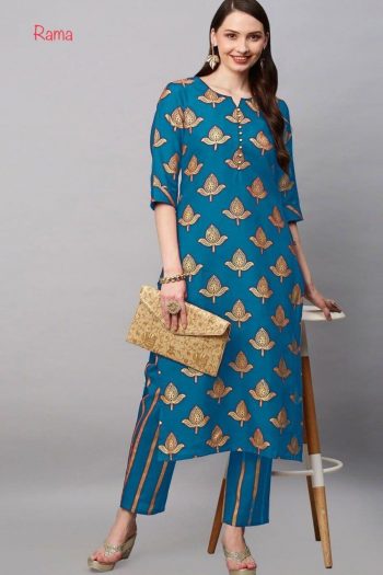 NEW ARIIVAL RAYON FOIL PRINTED TOP BOTTOM RAMA
