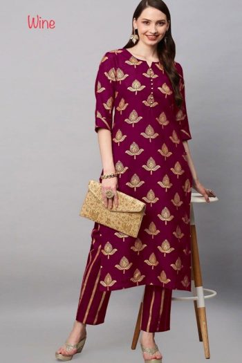 NEW ARIIVAL RAYON FOIL PRINTED TOP BOTTOM WINE