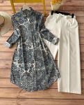 LATEST RAYON DIGITAL PRINTED TOP WITH PALAZZO GREEN