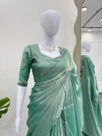 NEW ARRIVAL CANDY SILK HAND WORK SAREE WITH UNSTITCHED BLOUSE PARTY WEAR WHOLESALE PRICE ETHNIC GARMENT (7)