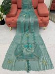 NEW ARRIVAL CANDY SILK HAND WORK SAREE WITH UNSTITCHED BLOUSE PARTY WEAR WHOLESALE PRICE ETHNIC GARMENT (7)