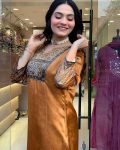 NEW ARRIVAL CHINON SILK DIGITAL PRINT WITH REAL MIRROR AND DIAMOND HANDWORK TOP BOTTOM WITH DUPATTA FESTIVE WEAR WHOLESALE PRICE ETHNIC GARMENT (6)