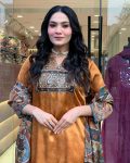NEW ARRIVAL CHINON SILK DIGITAL PRINT WITH REAL MIRROR AND DIAMOND HANDWORK TOP BOTTOM WITH DUPATTA FESTIVE WEAR WHOLESALE PRICE ETHNIC GARMENT (6)