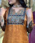NEW ARRIVAL CHINON SILK DIGITAL PRINT WITH REAL MIRROR AND DIAMOND HANDWORK TOP BOTTOM WITH DUPATTA FESTIVE WEAR WHOLESALE PRICE ETHNIC GARMENT (6)