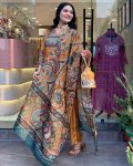 NEW ARRIVAL CHINON SILK DIGITAL PRINT WITH REAL MIRROR AND DIAMOND HANDWORK TOP BOTTOM WITH DUPATTA FESTIVE WEAR WHOLESALE PRICE ETHNIC GARMENT (6)
