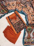 NEW ARRIVAL CHINON SILK DIGITAL PRINT WITH REAL MIRROR AND DIAMOND HANDWORK TOP BOTTOM WITH DUPATTA FESTIVE WEAR WHOLESALE PRICE ETHNIC GARMENT (6)