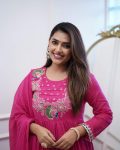 NEW ARRIVAL CHINON SILK EMBROIDERY WORK TOP BOTTOM WITH DUPATTA PARTY WEAR WHOLESALE PRICE ETHNIC GARMENT (5)