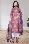 NEW ARRIVAL COTTON DIGITAL PRINTED TOP BOTTOM WITH DUPATTA CASUAL WEAR WHOLESALE PRICE ETHNIC GARMENT (4)